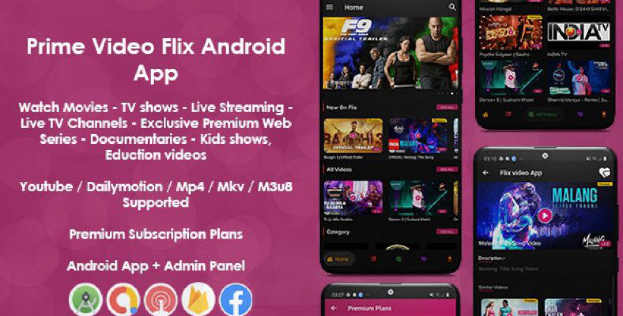 Prime Video Flix App: Movies - Shows - Live Streaming - TV - Web Series