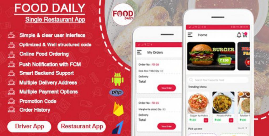 Food Daily – An On Demand Android Food Delivery App, Delivery Boy App