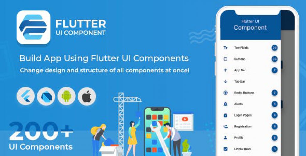 Material Design Flutter. Build app стоматология.