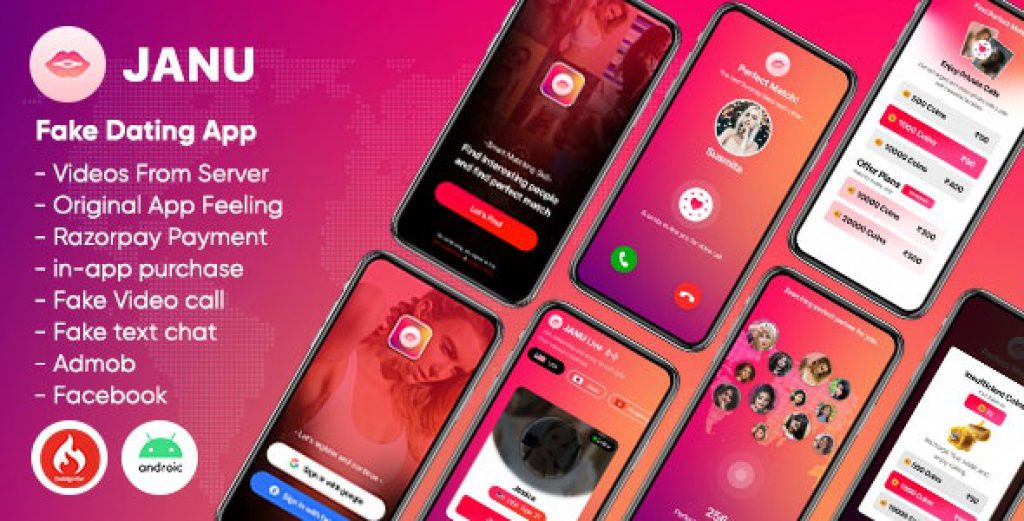Janu - Dating App with Live Streaming : One to One Video Call (Videos